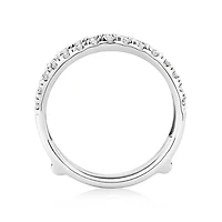 Bague amplificatrice avec 0,25 carat TW de diamants en or blanc 14kt