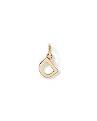 Pendentif initiale "D" en or jaune 10 carats