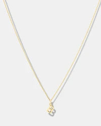 Pendentif « B » en or jaune 10 K