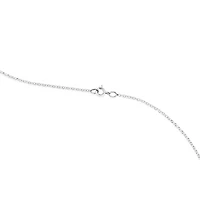 Collier à initiale « K » en or blanc 10 K avec diamants totalisant 0,10 ct