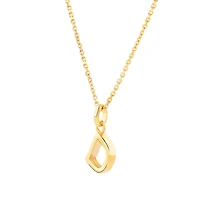 D Initial Pendant in 10kt Yellow Gold