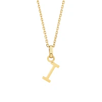 I Initial Pendant in 10kt Yellow Gold