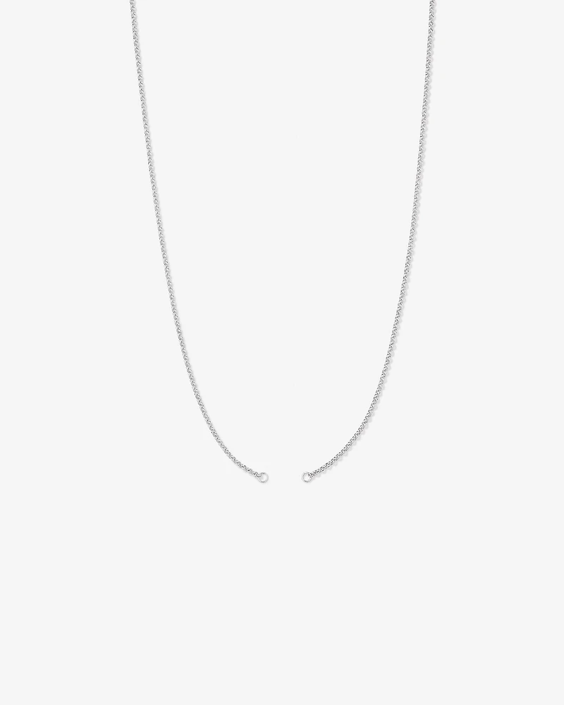 Chaîne à pendentif ouvert Belcher fine de 60 cm (24") en argent sterling