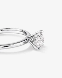Carat TW Round Brilliant Laboratory-Grown Diamond Solitaire Engagement Ring in 14kt Gold