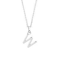 Pendentif « W » en argent sterling