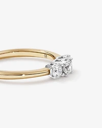 0.50 Carat TW 3 Stone Signature 101 Diamond Ring in 14kt Yellow and White Gold