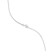 Collier à initiale N en or blanc 10 K avec diamants totalisant 0,10 ct