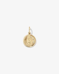 Diamond Accent Virgo Zodiac Pendant in 10kt Yellow Gold