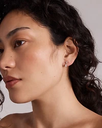 0.77 Carat TW of Laboratory-Grown Diamond Drop Earrings in 10kt Yellow Gold