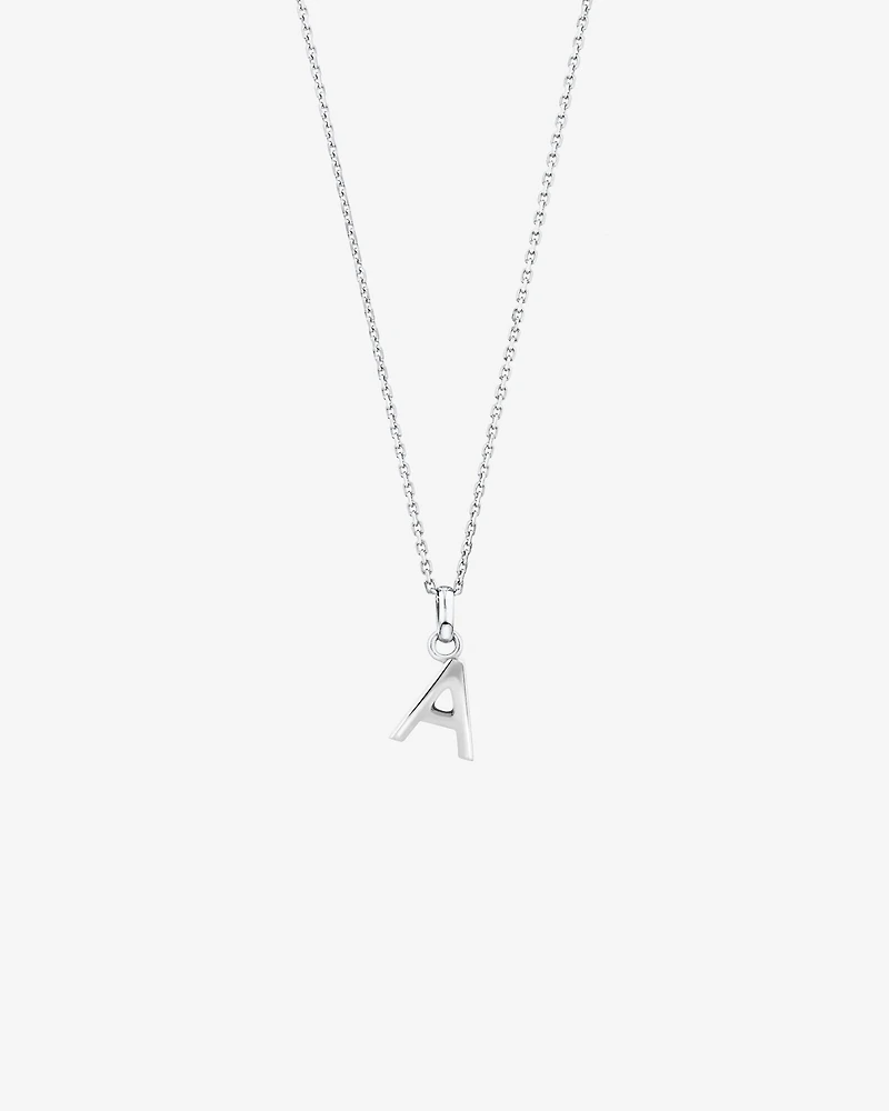 A Initial Pendant in Sterling Silver