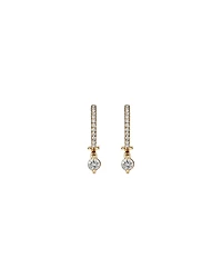 Single Drop Earrings with 0.37 Carat TW of Diamonds in 18kt Yellow Gold