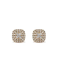 Boucles d’oreilles en grappe de diamants TW TW de 0,30 carat en or jaune 10 carats