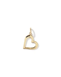 Pendentif cœur d'amour ouvert en or jaune 10 carats
