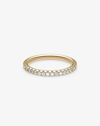 Bague de Mariage à Sertissage Griffe de Diamant de 0,34 Carat TW en Or Jaune 14kt