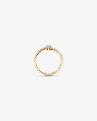 Bague empilée en diamant de laboratoire à 3 pierres TW taille fantaisie de 0,36 carat en or jaune 10 carats