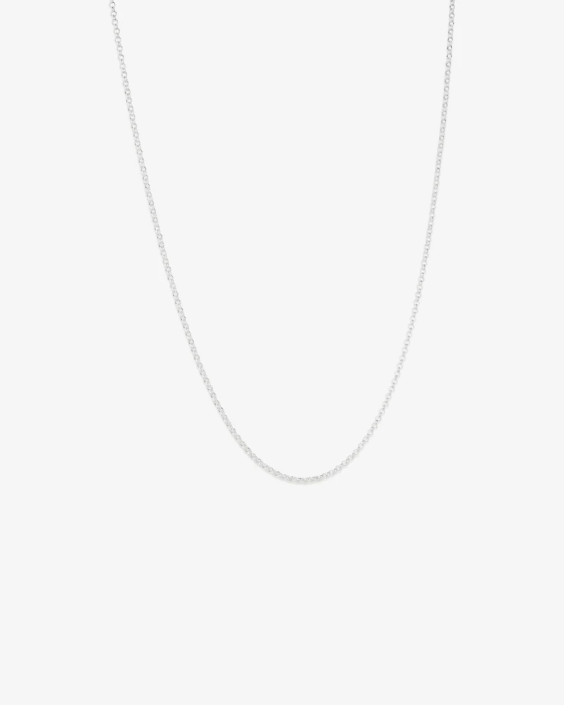 45cm (18") 2mm-2.5mm Width Belcher Chain in Sterling Silver