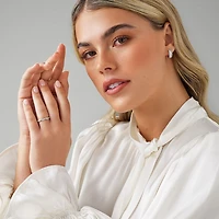 Bague de Mariage de Diamant de 0,20 Carat TW en Or Blanc 14kt