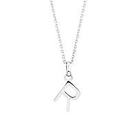 "R" Initial Pendant in Sterling Silver
