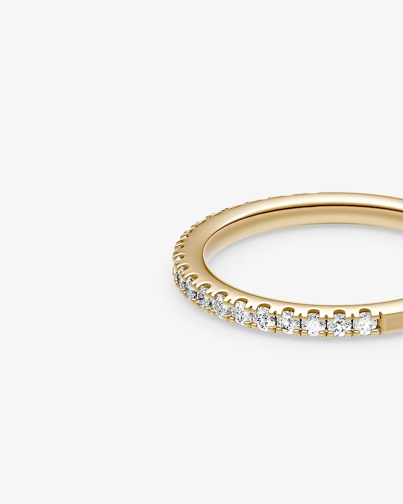 Bague de Mariage à Sertissage Griffe de Diamant de 0,34 Carat TW en Or Jaune 14kt