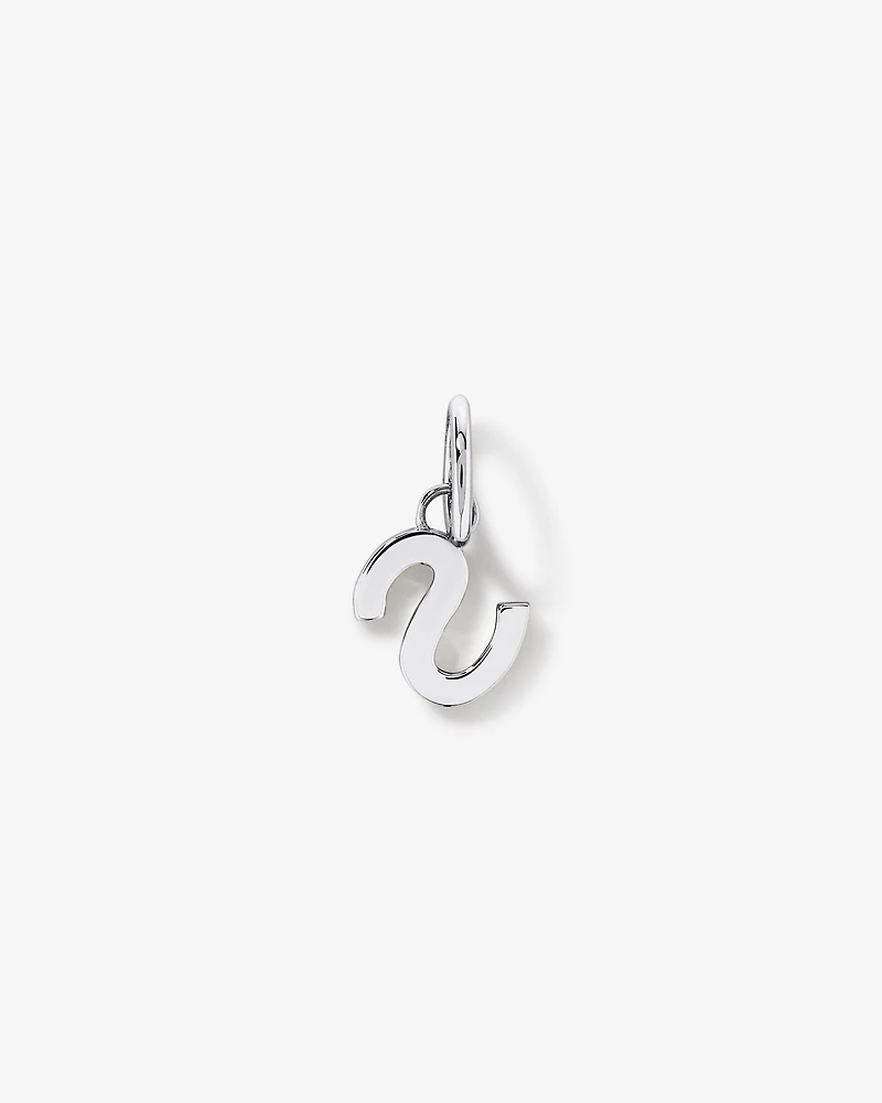 Pendentif initiale lettre S en argent sterling