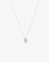 Lume Lab Oval Pendant with 0.50 Carat TW of Laboratory-Grown  Diamond in 10kt White Gold