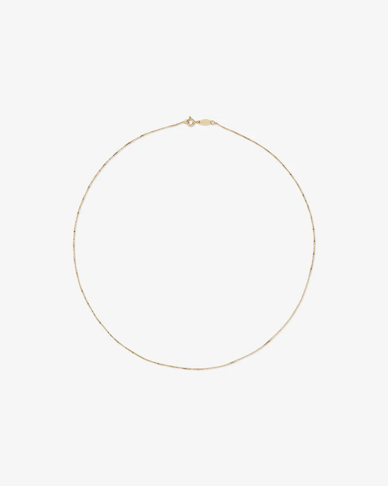 45cm (18") Box Chain in 10kt Yellow Gold