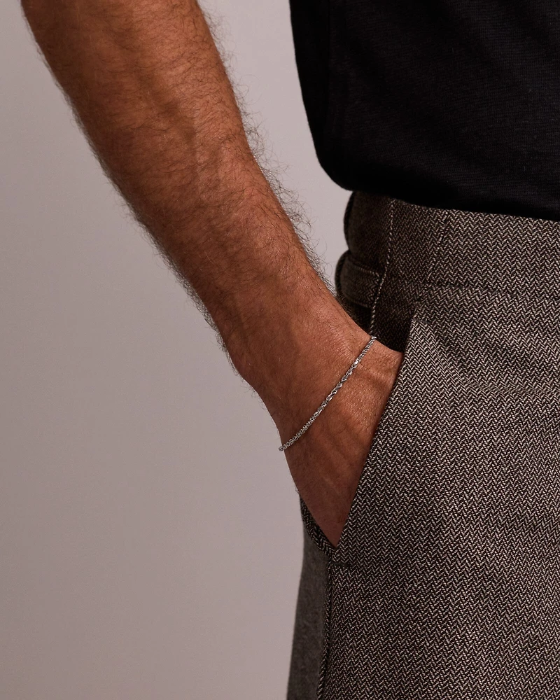 Bracelet torsadé de 23 cm (9 po) en argent sterling