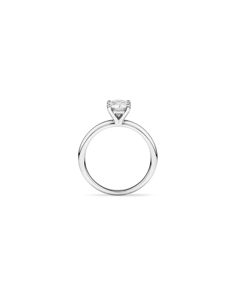 Carat TW Round Brilliant Laboratory-Grown Diamond Solitaire Engagement Ring in 14kt Gold
