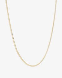 45cm (18”) 2mm-2.5mm Width Herringbone Chain 10kt Yellow Gold