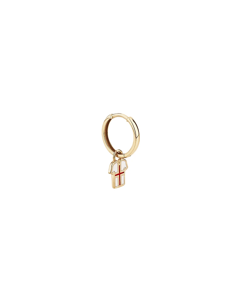 England Jersey Earring Charm in 18Kt Vermeil