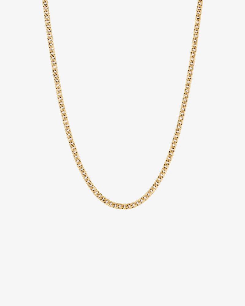 45cm (22") 6mm-6.5mm Width Curb Chain in 10kt Yellow Gold