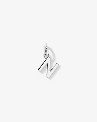 Letter N Initial Pendant in Sterling Silver