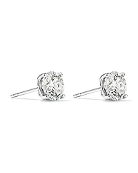 2,00 Carat TW Boucles d'oreilles puces solitaires en diamant parfaites en or blanc 18kt