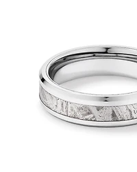 6 mm Bague de mariage en tungstène et météorite