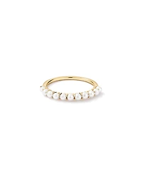 Cultured Freshwater Pearl Band Ring 10kt Gold
