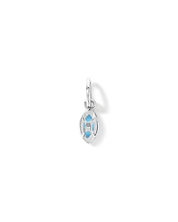 Marquise-Cut Swiss Blue Topaz Pendant in Sterling Silver