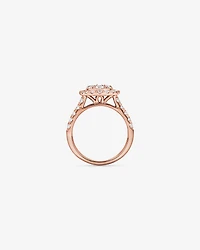 2.00TW Round Brilliant Laboratory-Grown Diamond Cluster Ring 10kt Rose Gold