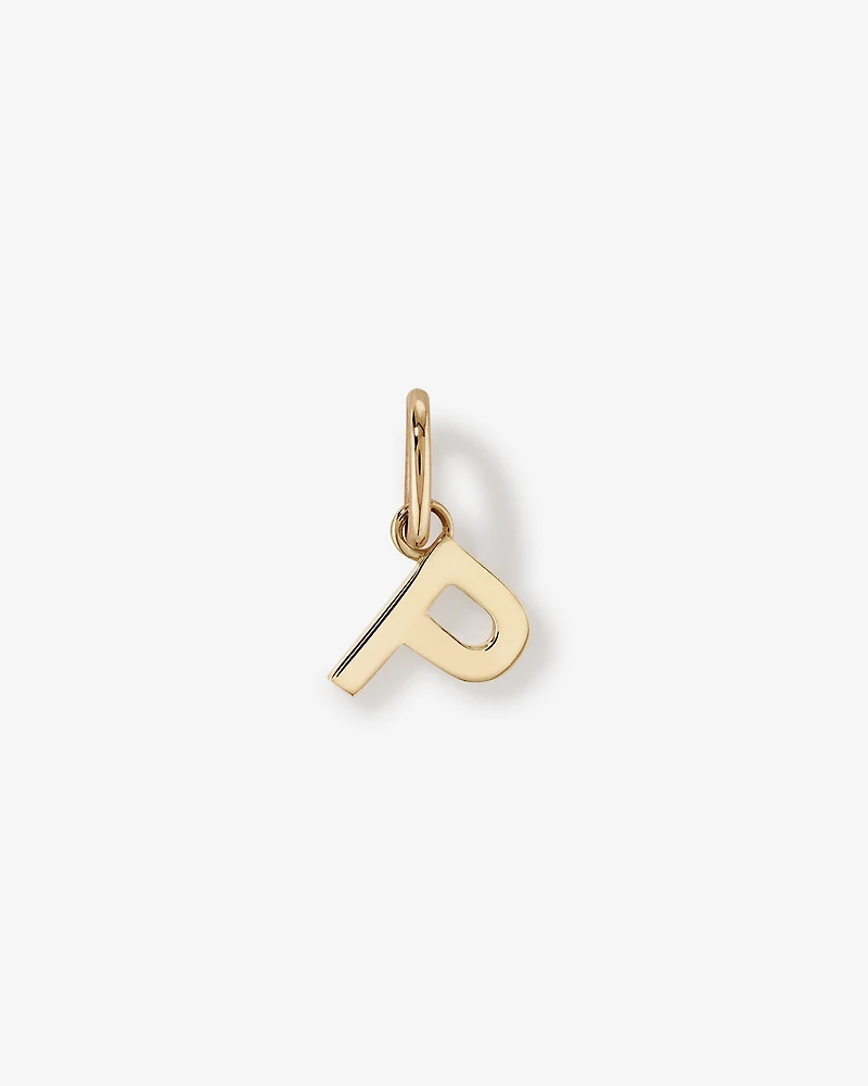 Pendentif initiale "P" en or jaune 10 carats