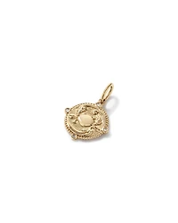 Diamond Accent Cancer Zodiac Pendant in 10kt Yellow Gold