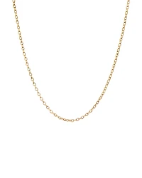 Chaîne belcher ovale de 50 cm en or jaune 10 K