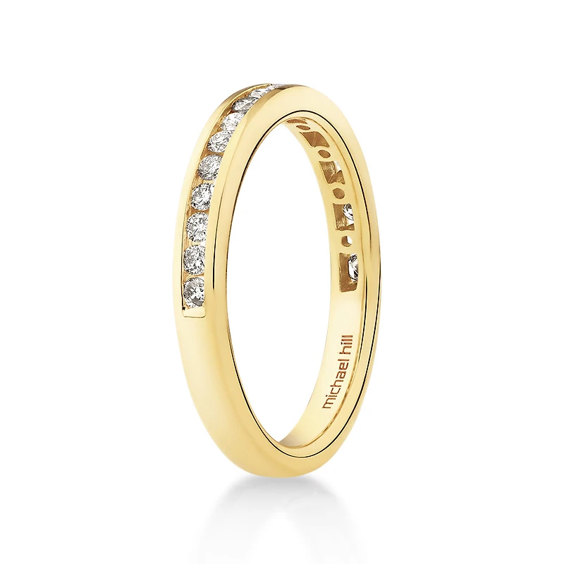 Wedding Band with 0.34 Carat TW of Diamonds in 14kt Gold