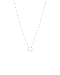 Collier de cercle de diamants TW de 0,40 carat en or blanc 10 carats
