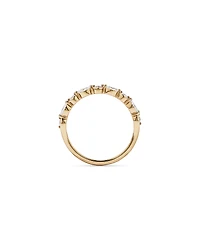 0.43TW Marquise and Round Brilliant Diamond Twist Wedding Ring 14kt Yellow Gold