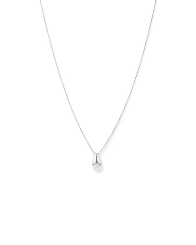 Tapered Dome Pendant Necklace in Sterling Silver