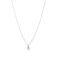 Tapered Dome Pendant Necklace in Sterling Silver