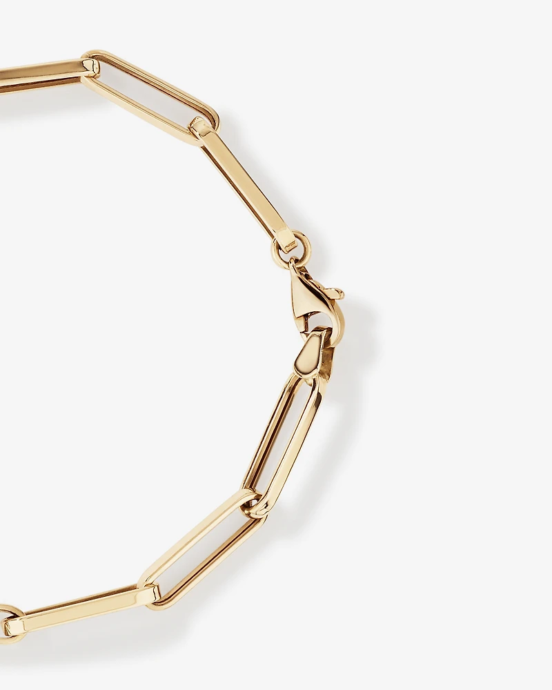 Bracelet à maillons de 19 cm en or jaune 10 K