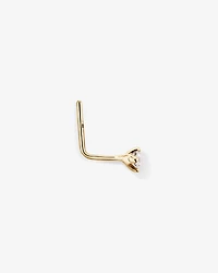 Diamond Nose Stud with 0.03 Carat TW in 10kt Yellow Gold