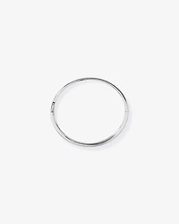 Polished Hinged Bangle in Sterling Silver - Medium