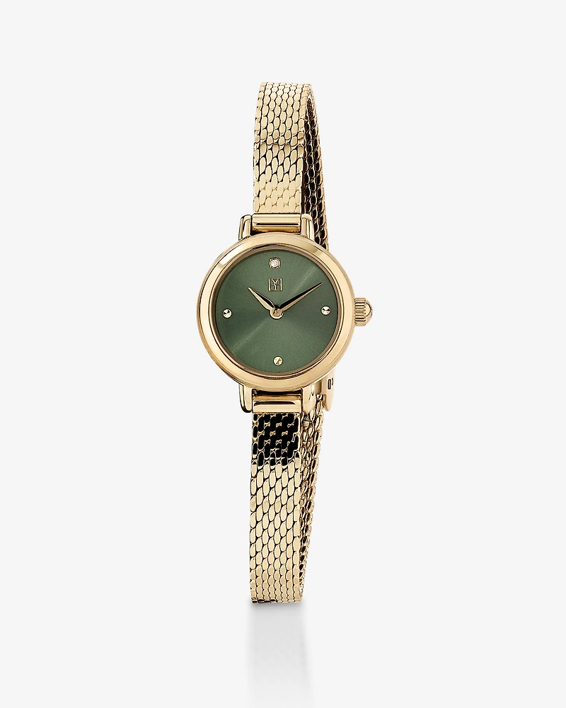 Ladies 19mm Petite Watch in Gold-Tone Stainless Steel