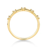 Diamond Studded Ring in 10kt Yellow Gold
